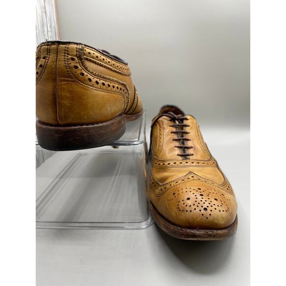 Allen Edmonds "McAllister" Brown Wingtip Oxford Mens Dress Shoes 12D - Picture 3 of 8